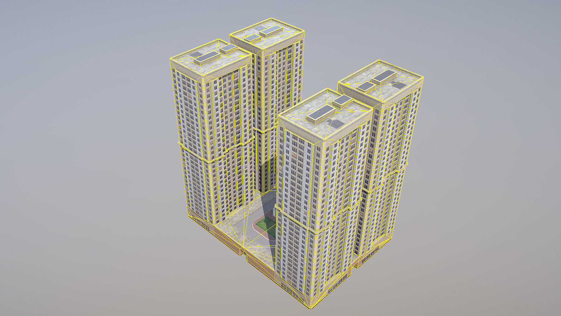 MSK Building 19 Low-poly 3D model_14