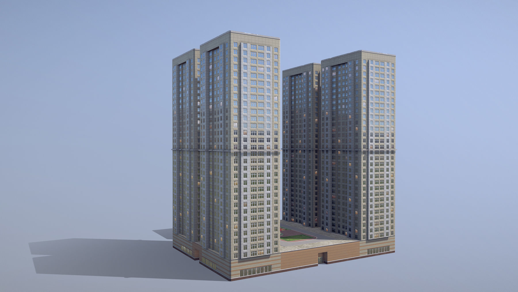 MSK Building 19 Low-poly 3D model_1