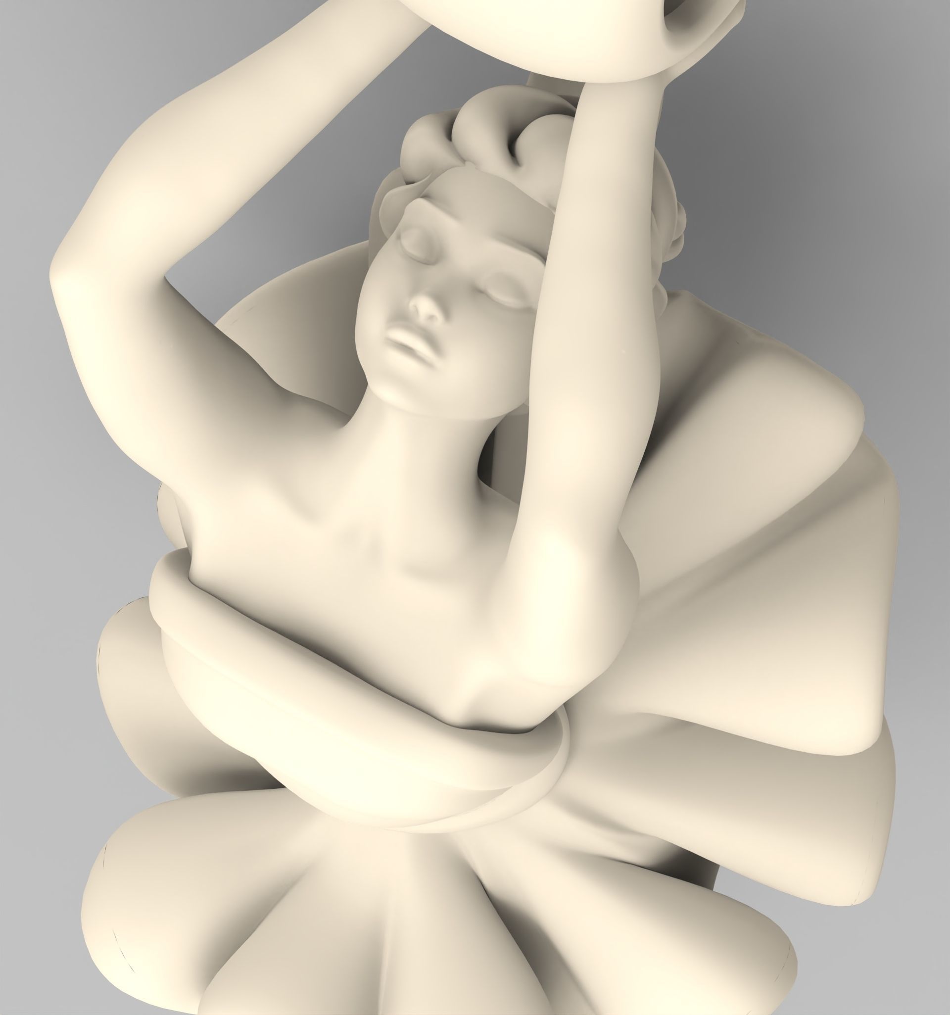 Ballet soul pendant 3D print model_18