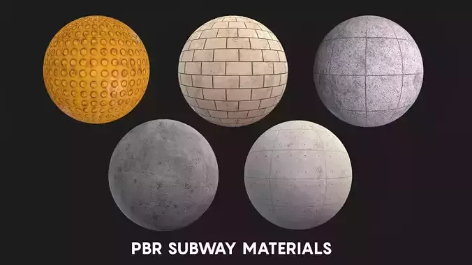 PBR Subway Materials Texture