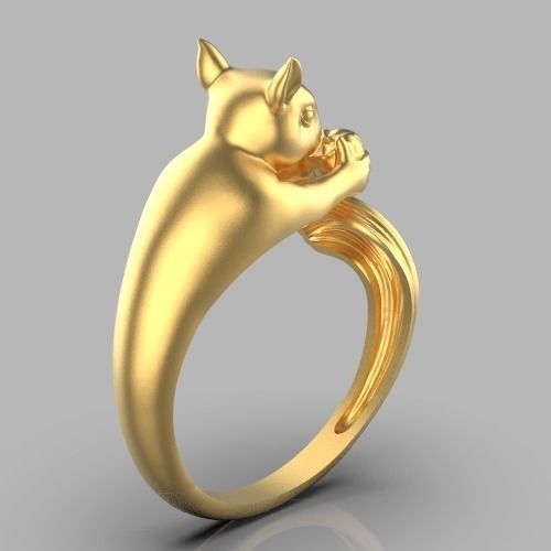 squirrel ring Silver Gold Silver Gold  Print 3D print model_9
