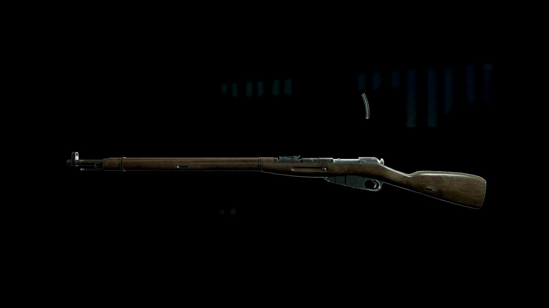 Mosin Nagant Rifle scratched Low-poly 3D model_10