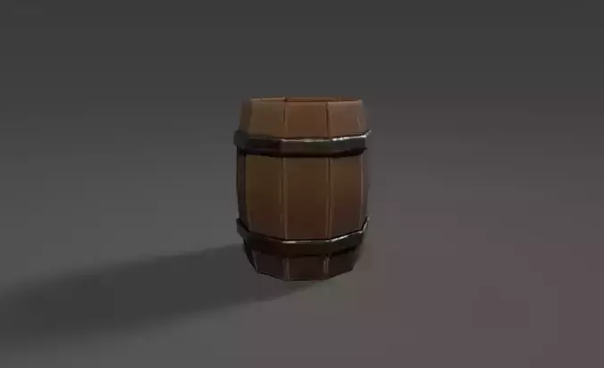 Stylized Medieval Barrel