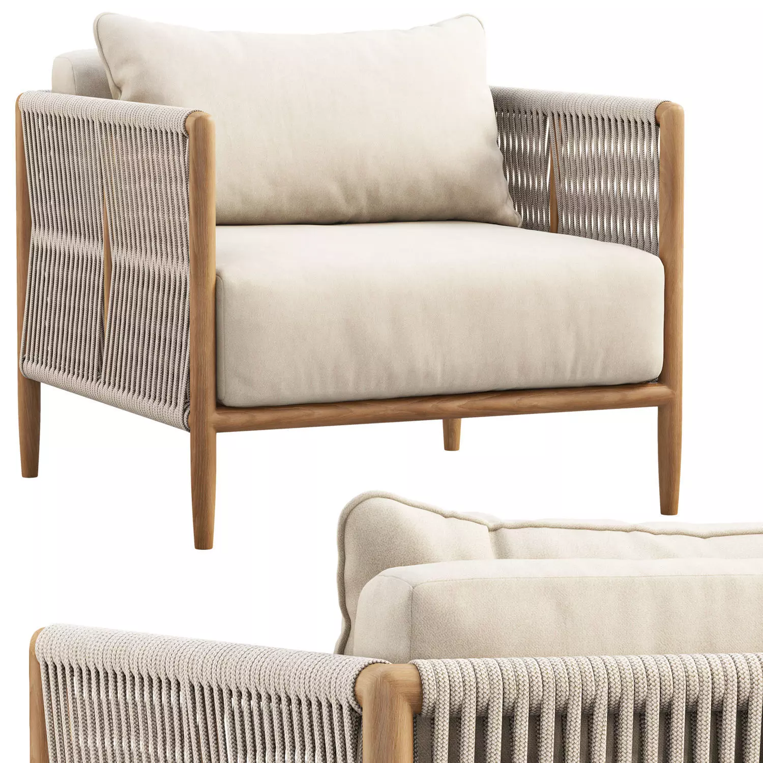 Brown Jordan Maldives Lounge Chair 3D model_0