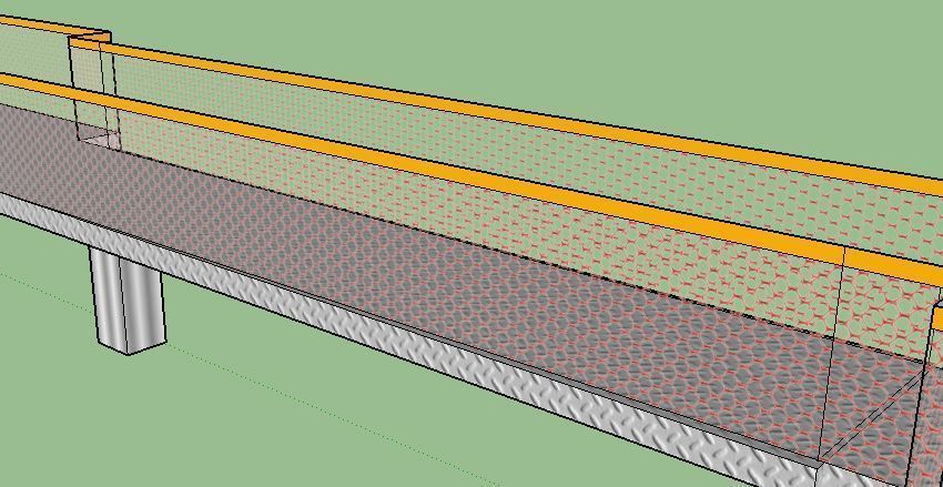 platform bridge with stairs and railings Texture_1