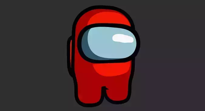 Among Us Character 3D Model Low-poly 3D model