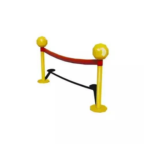 Low Poly Stanchion with animation