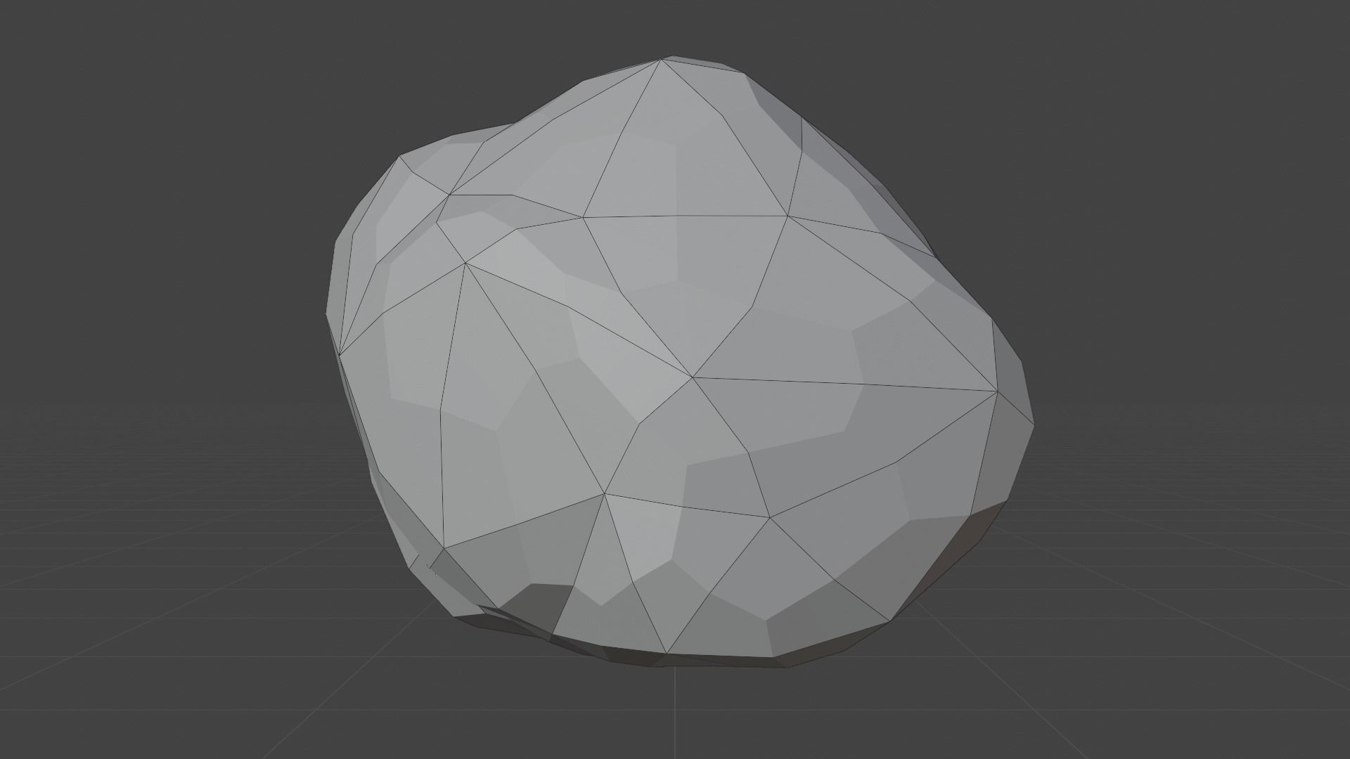 Happy Astroid - Funny Cartoon Style Lowpoly Low-poly 3D model_6