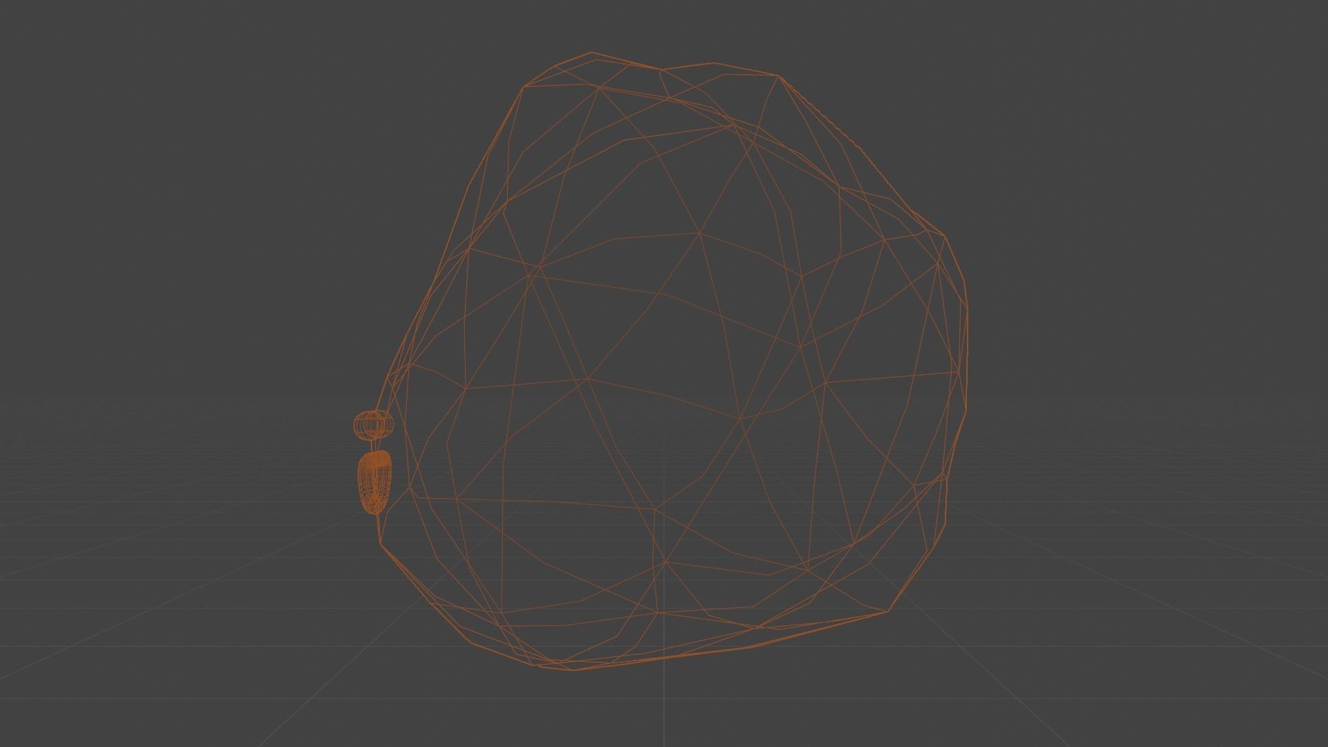 Happy Astroid - Funny Cartoon Style Lowpoly Low-poly 3D model_11