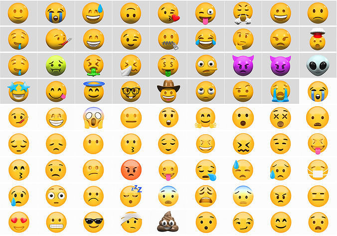 Emoji huge pack collection 76 x 