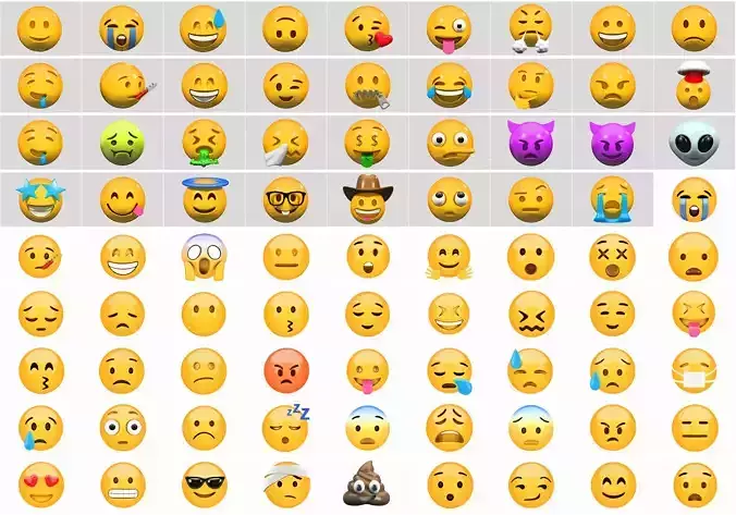 Emoji huge pack collection 76 x 