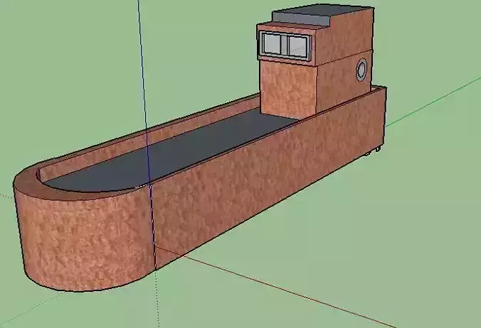 ship by sketchup Free 3D model