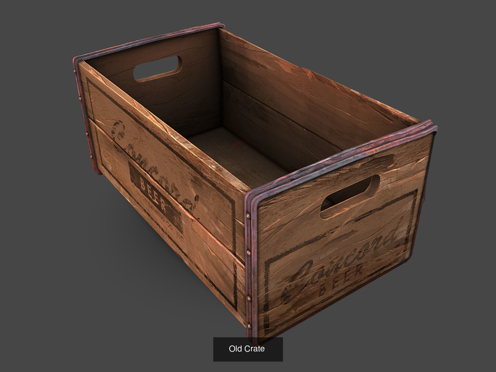 Old Wooden Crates Pack 3D Model Collection_5