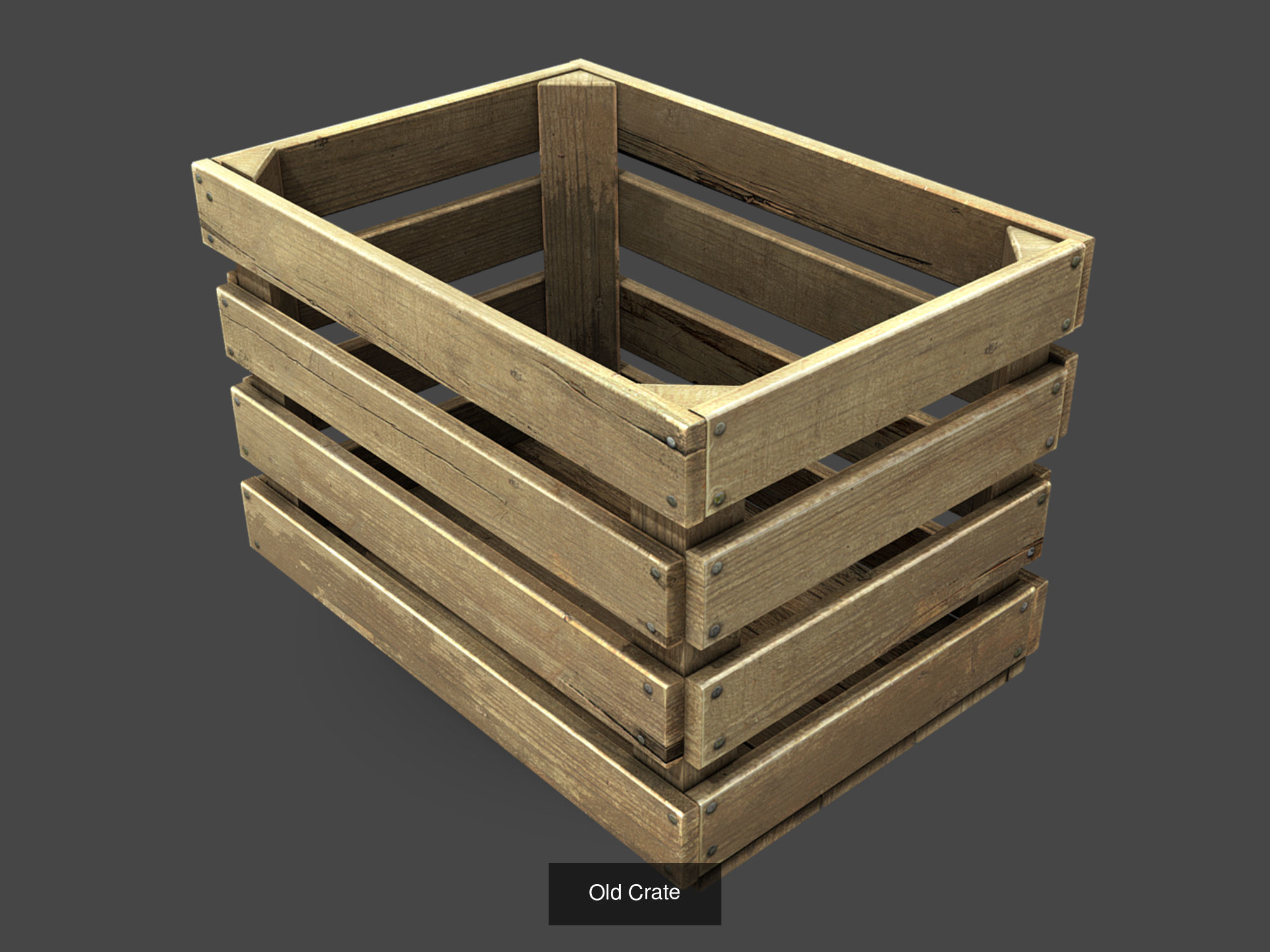 Old Wooden Crates Pack 3D Model Collection_22