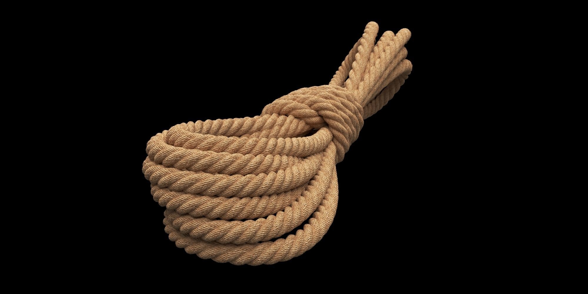 Photorealistic Rope 3D model_4