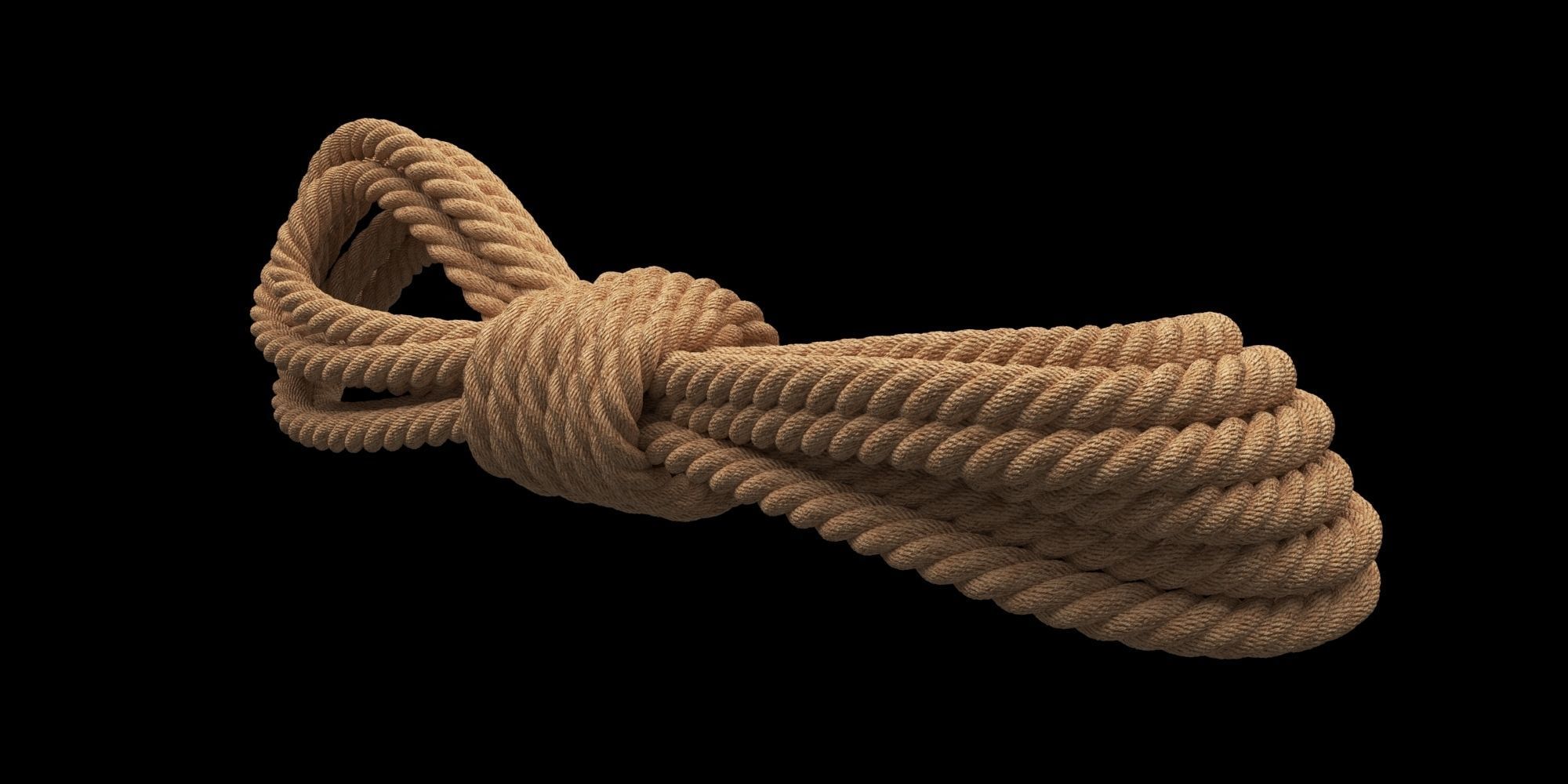 Photorealistic Rope 3D model_3
