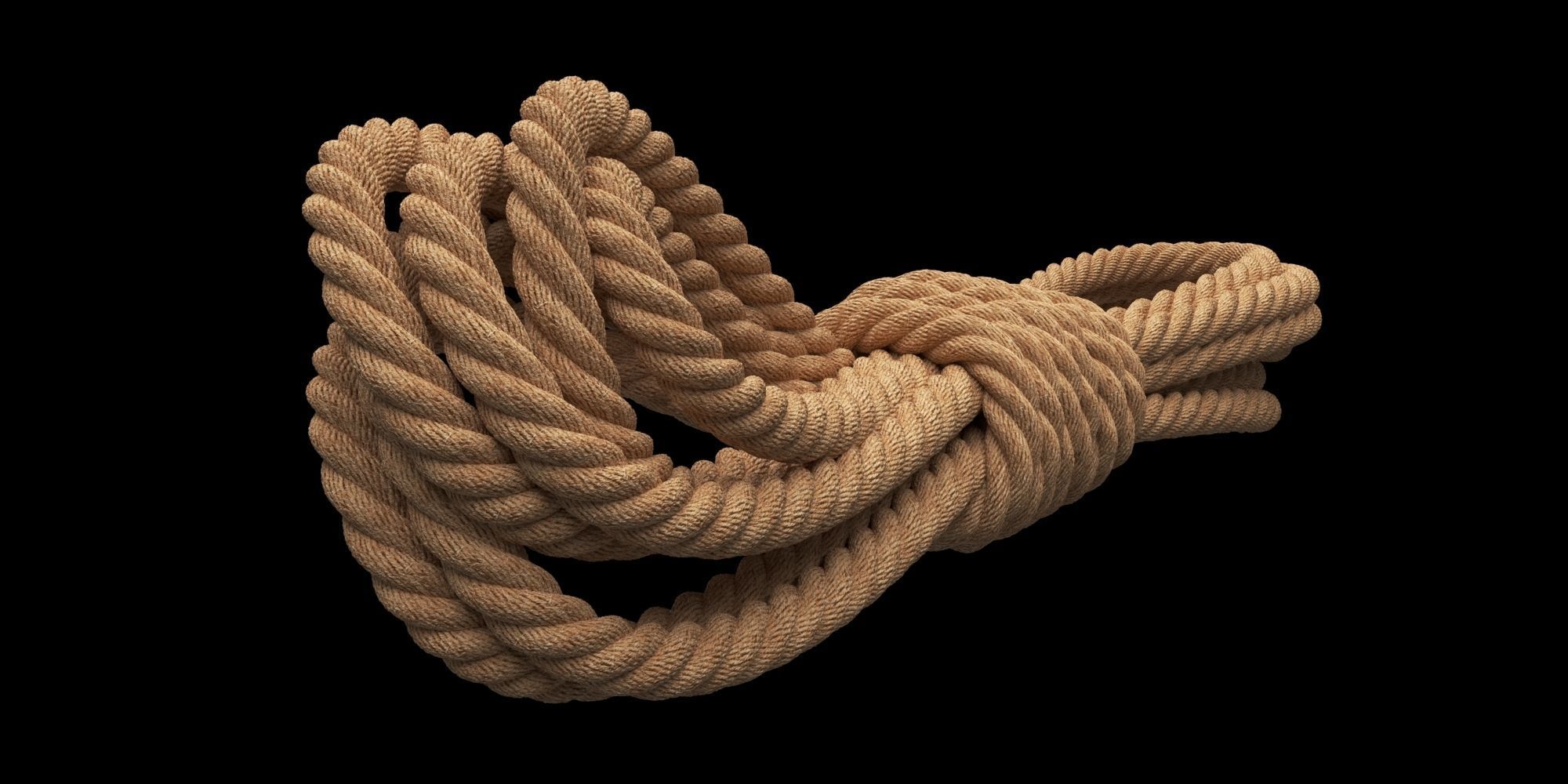 Photorealistic Rope 3D model_6