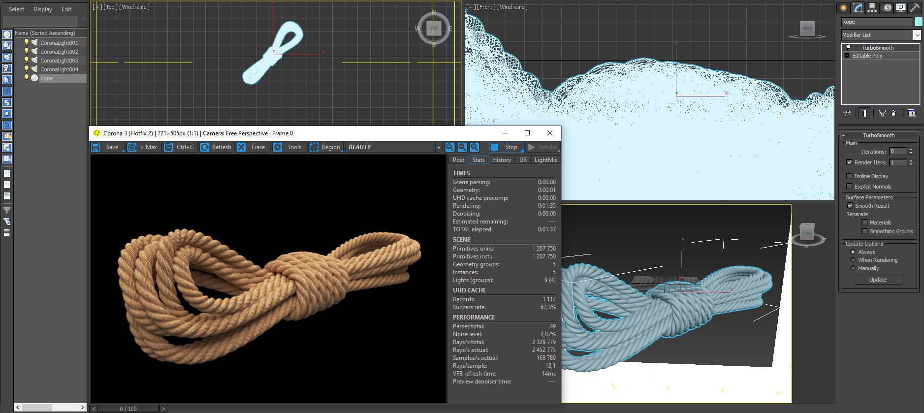 Photorealistic Rope 3D model_17
