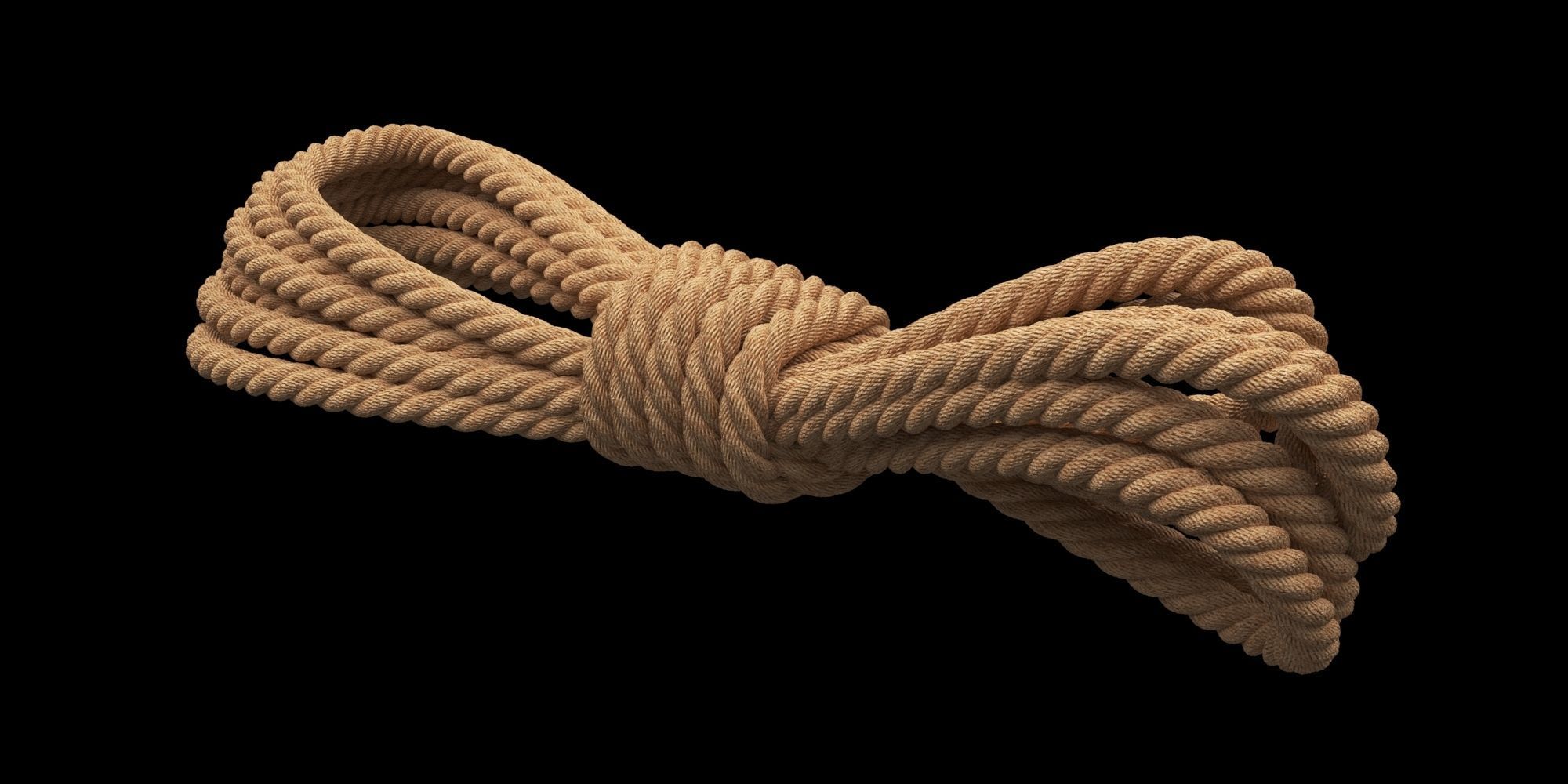 Photorealistic Rope 3D model_5