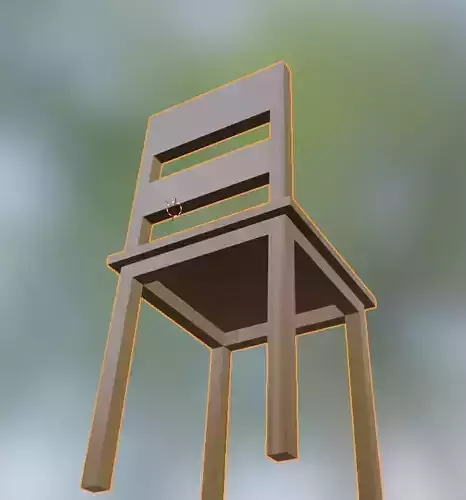 simple wood chair