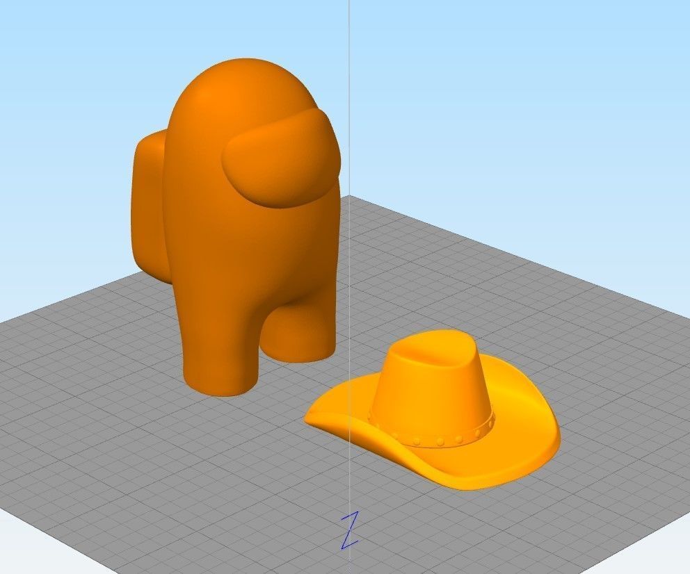 AMONG US COWBOY 3D print model_1