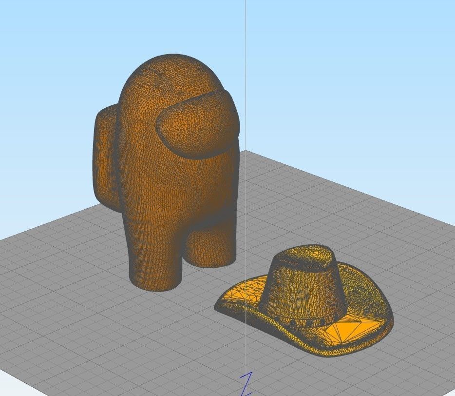 AMONG US COWBOY 3D print model_2