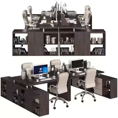 conference office 02 3D model