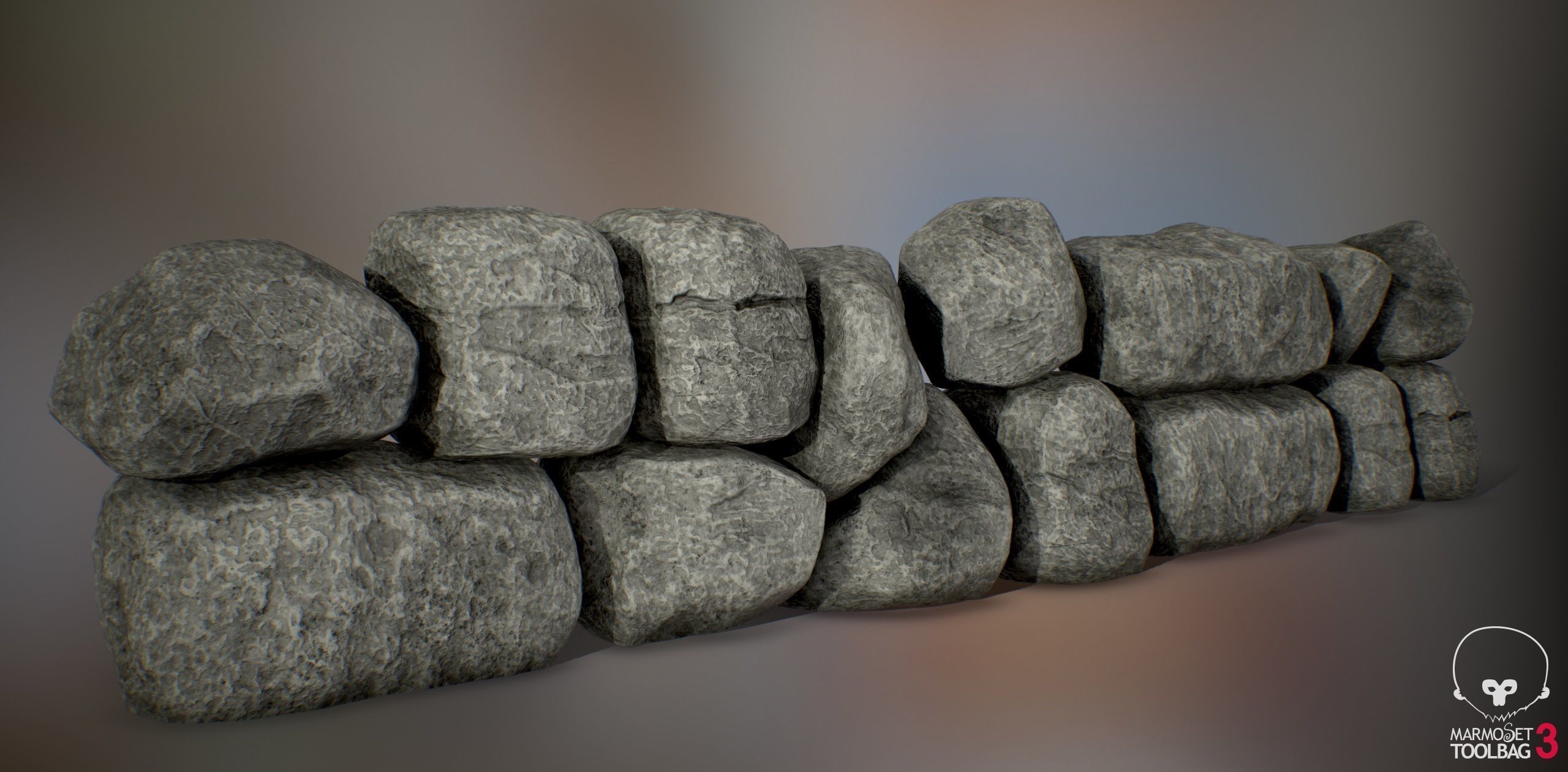 Rock Boulder Pack 02 - PBR 4K Low-poly 3D model_9