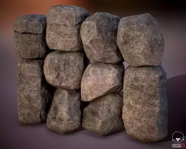 Rock Boulder Pack 02 - PBR 4K