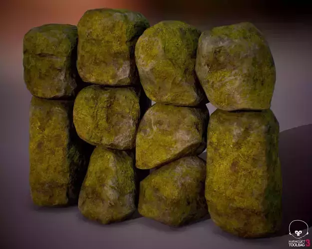 Rock Boulder Pack 03 -  PBR 4K
