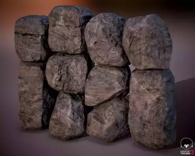 Rock Boulder Pack 04 - PBR 4K