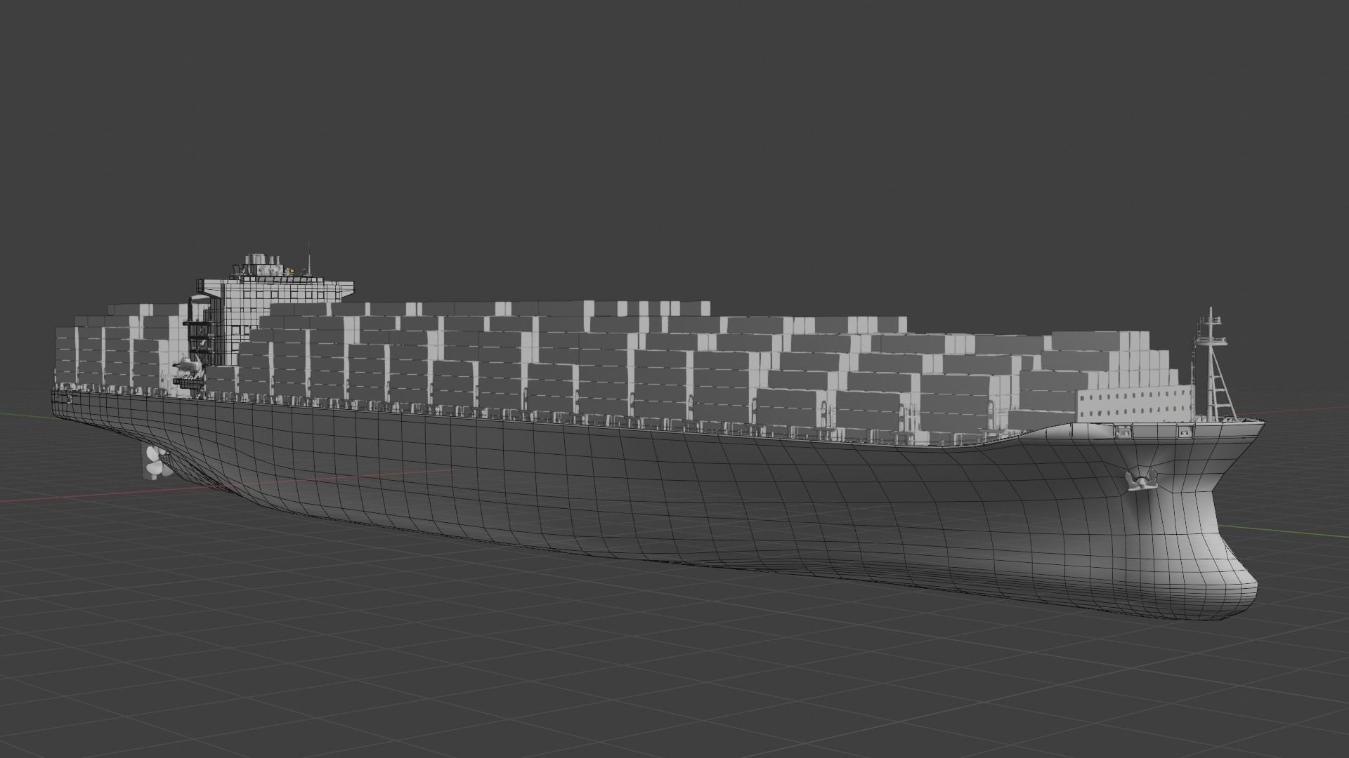 ASC Qaitbay container ship 3D model_10