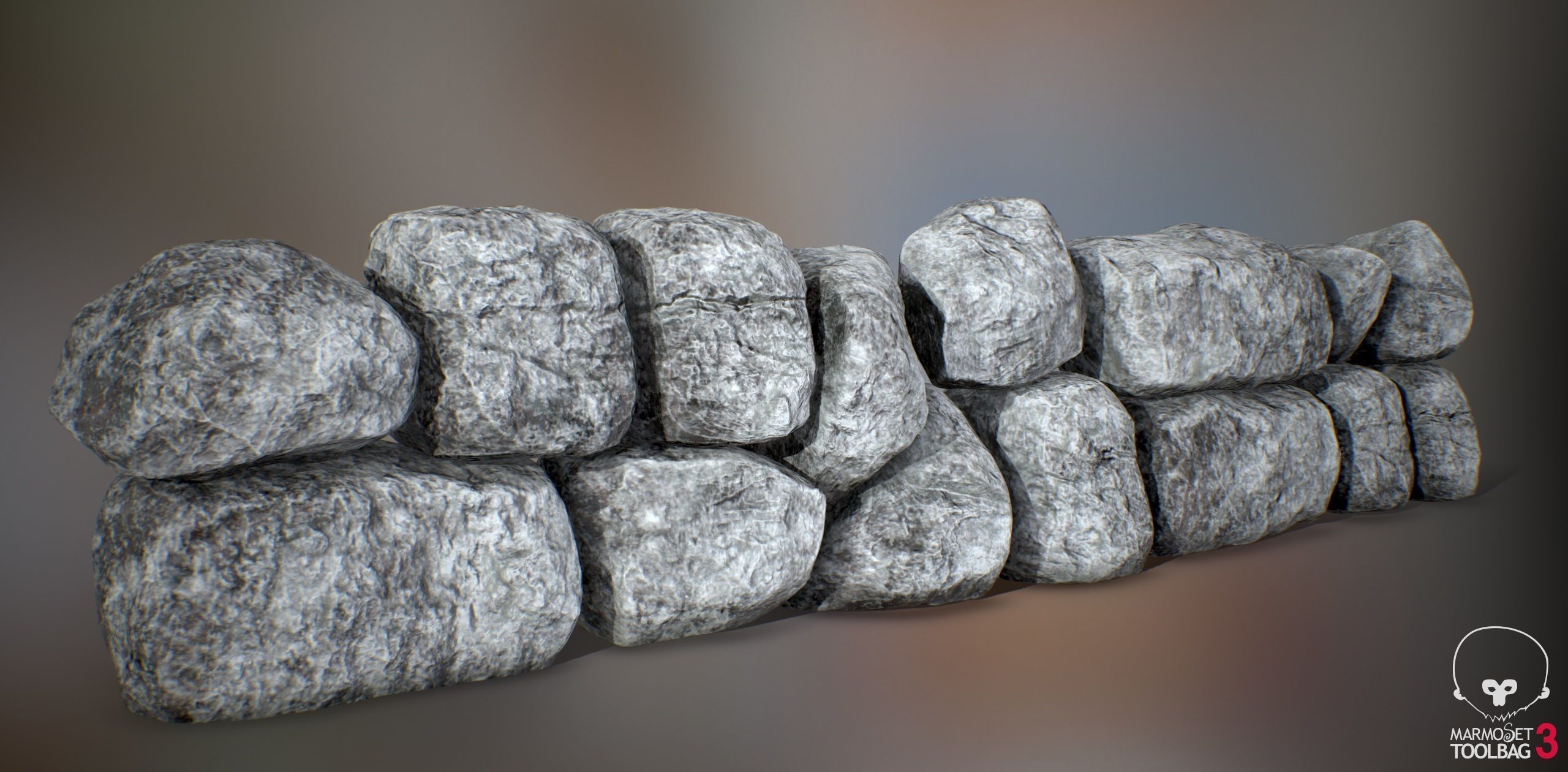 Rock Boulder Pack 05 -  PBR 4K Low-poly 3D model_9