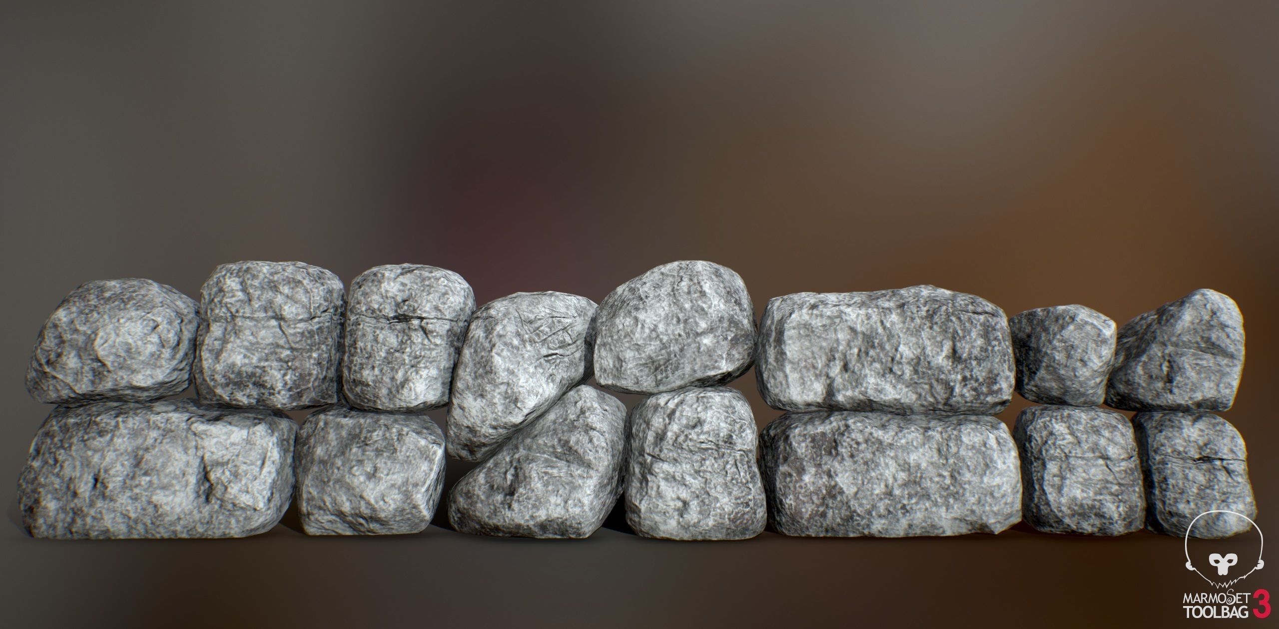 Rock Boulder Pack 05 -  PBR 4K Low-poly 3D model_8