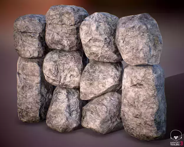 Rock Boulder Pack 05 -  PBR 4K