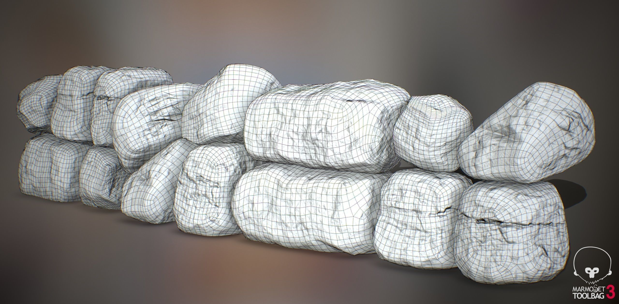 Rock Boulder Pack 05 -  PBR 4K Low-poly 3D model_7
