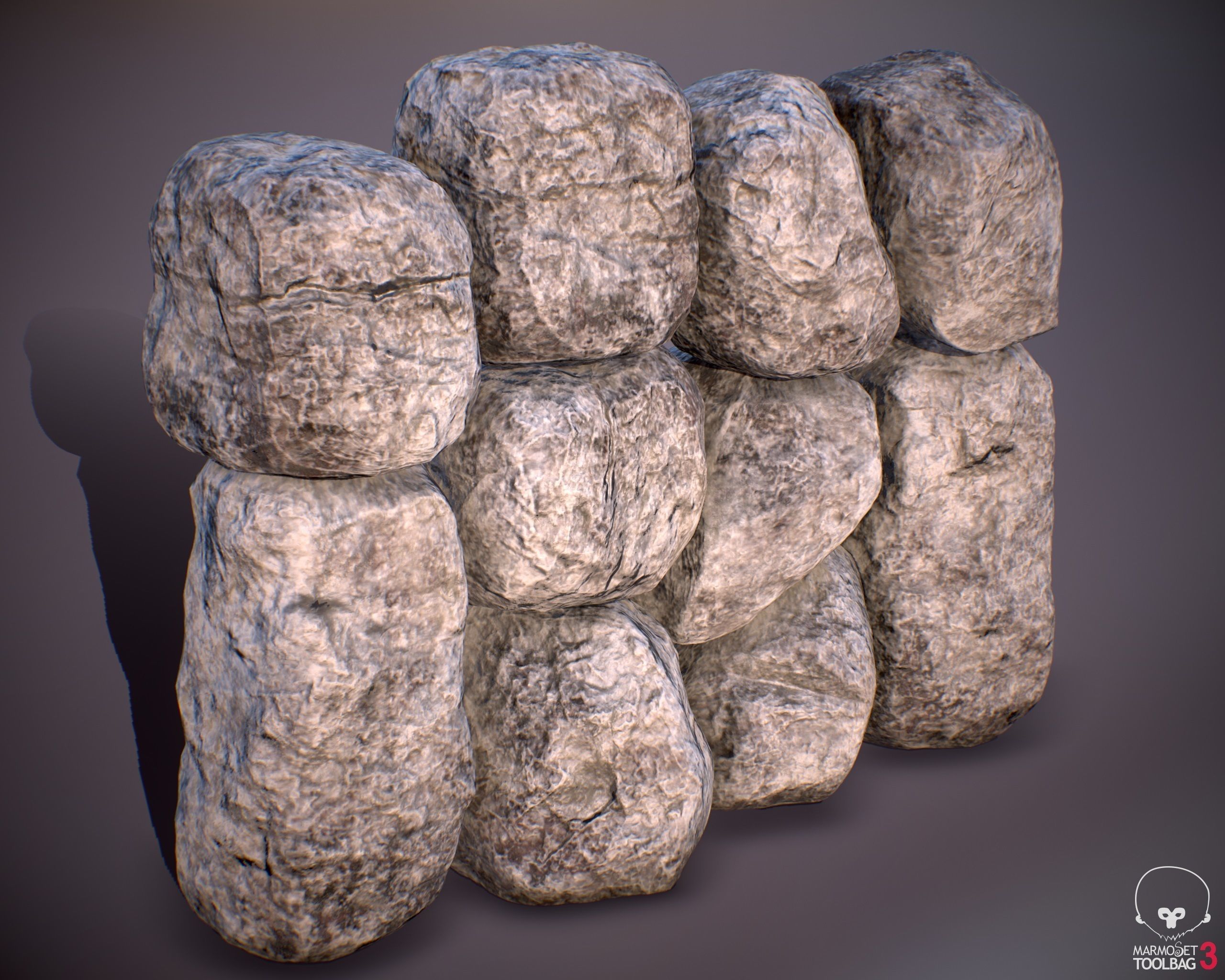Rock Boulder Pack 05 -  PBR 4K Low-poly 3D model_4