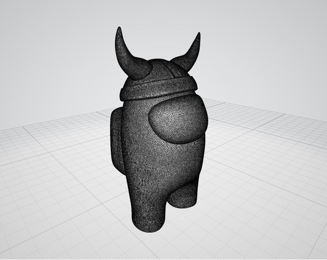 AMONG US VIKING 3D print model_2