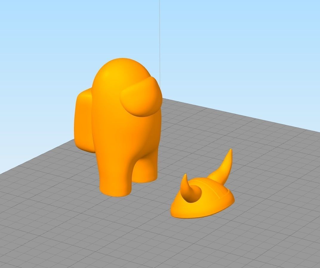 AMONG US VIKING 3D print model_1