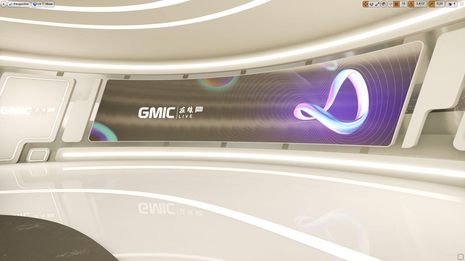 3D Virtual interior Set in UE4 Low-poly 3D model_8