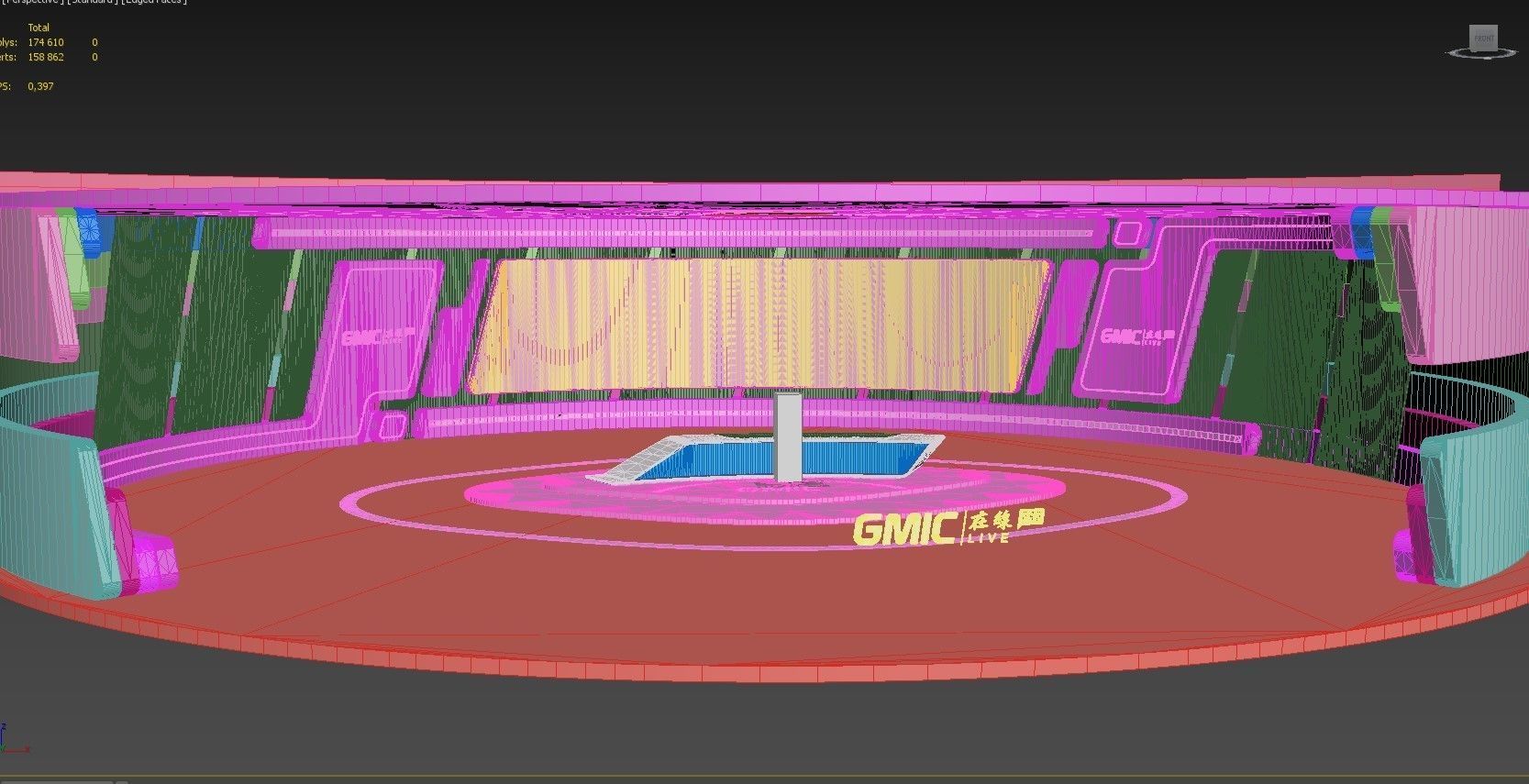 3D Virtual interior Set in UE4 Low-poly 3D model_6