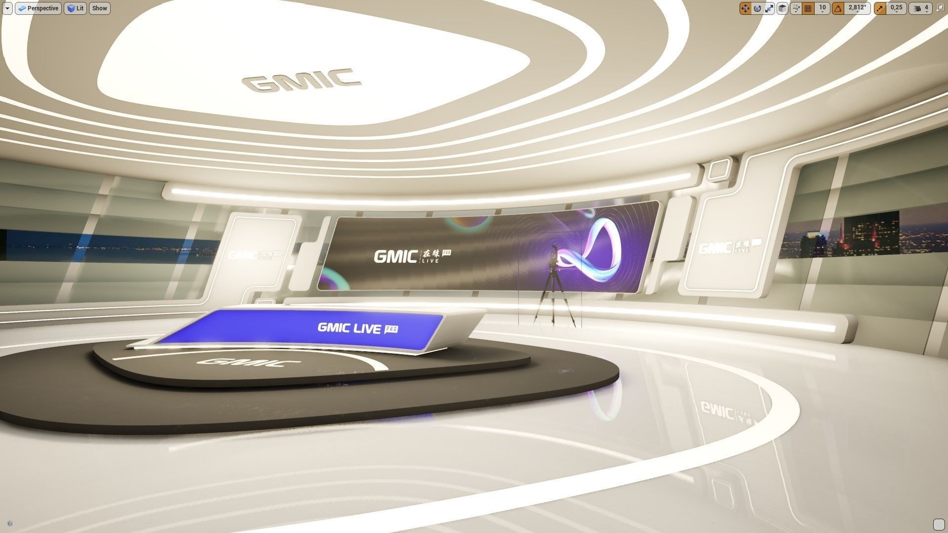 3D Virtual interior Set in UE4 Low-poly 3D model_9