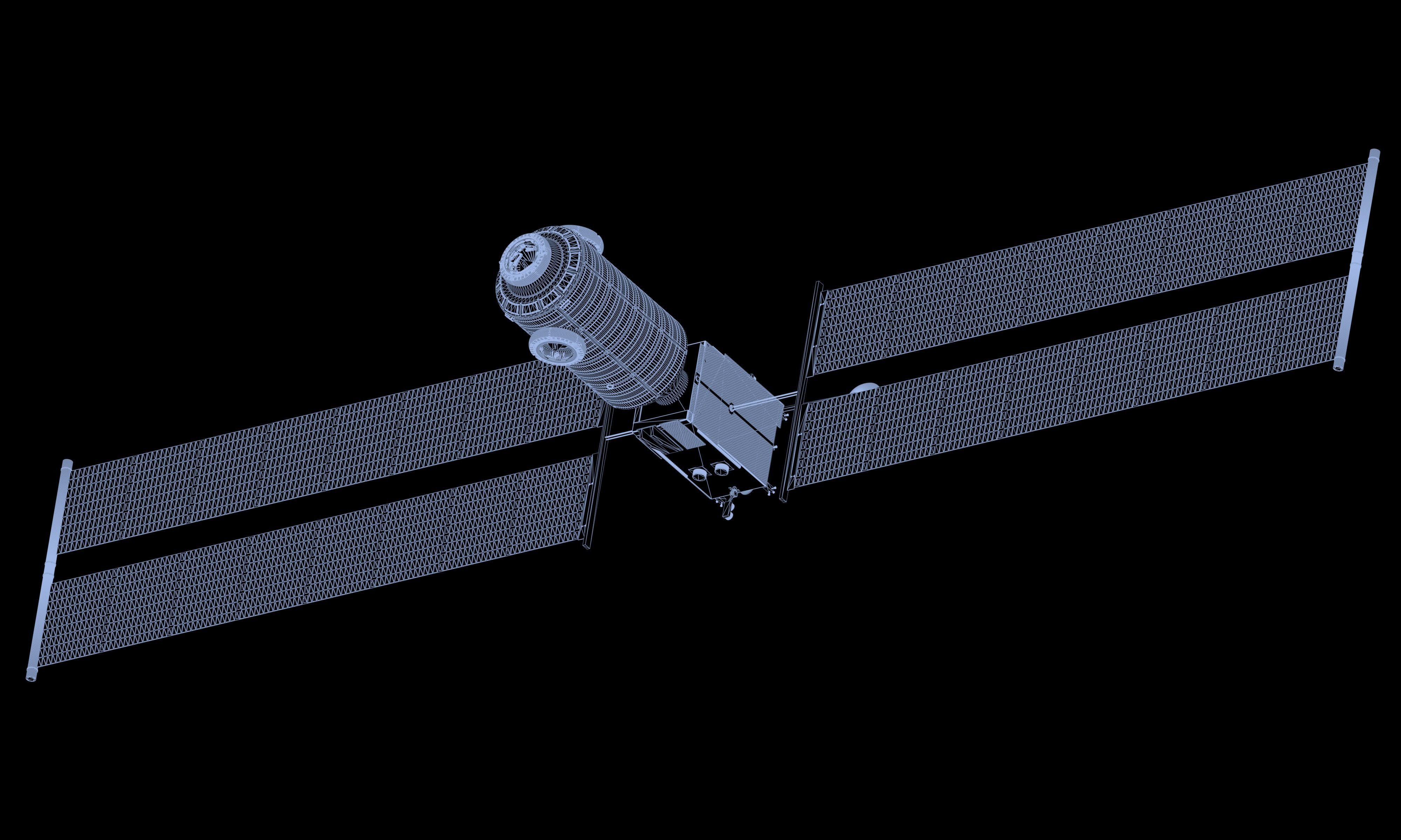 Integrated Gateway HALO and PPE modules 3D model_9