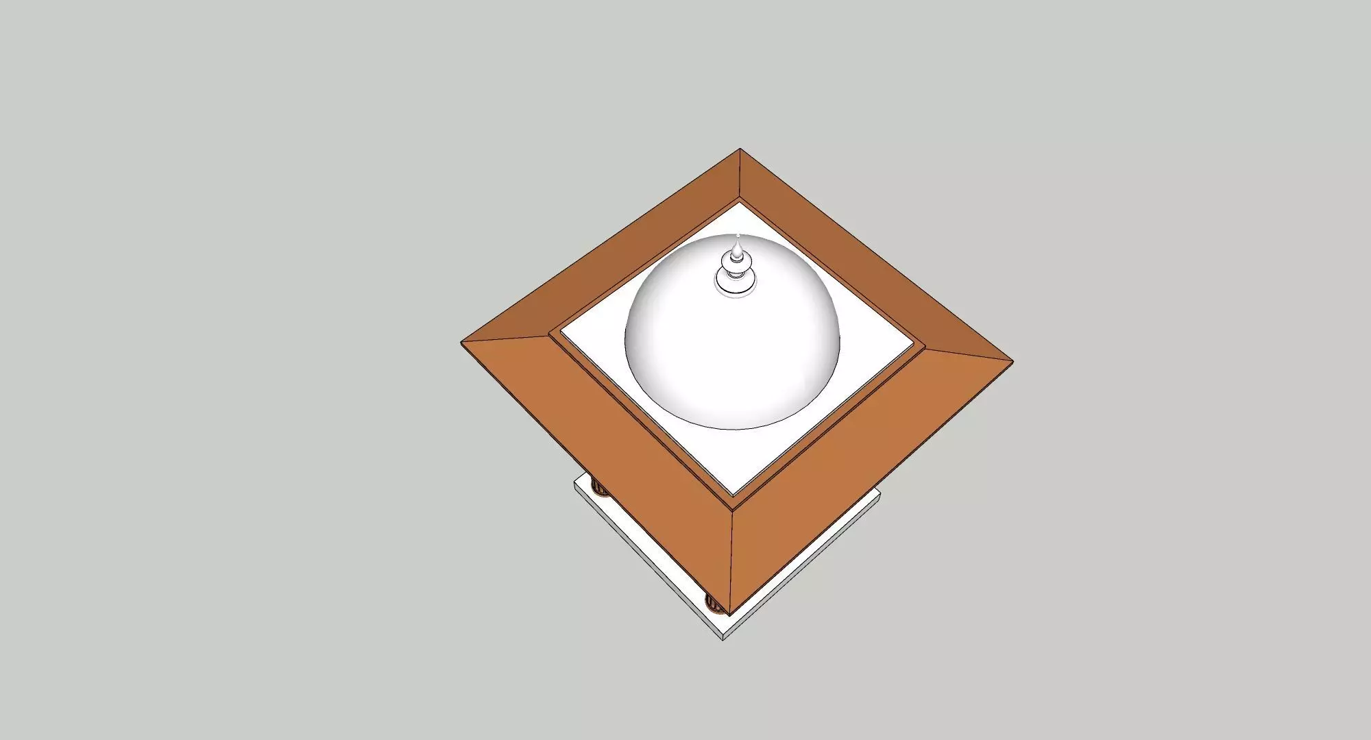 indian stone chatri 3D model