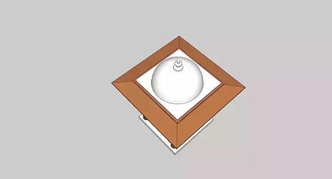 indian stone chatri 3D model