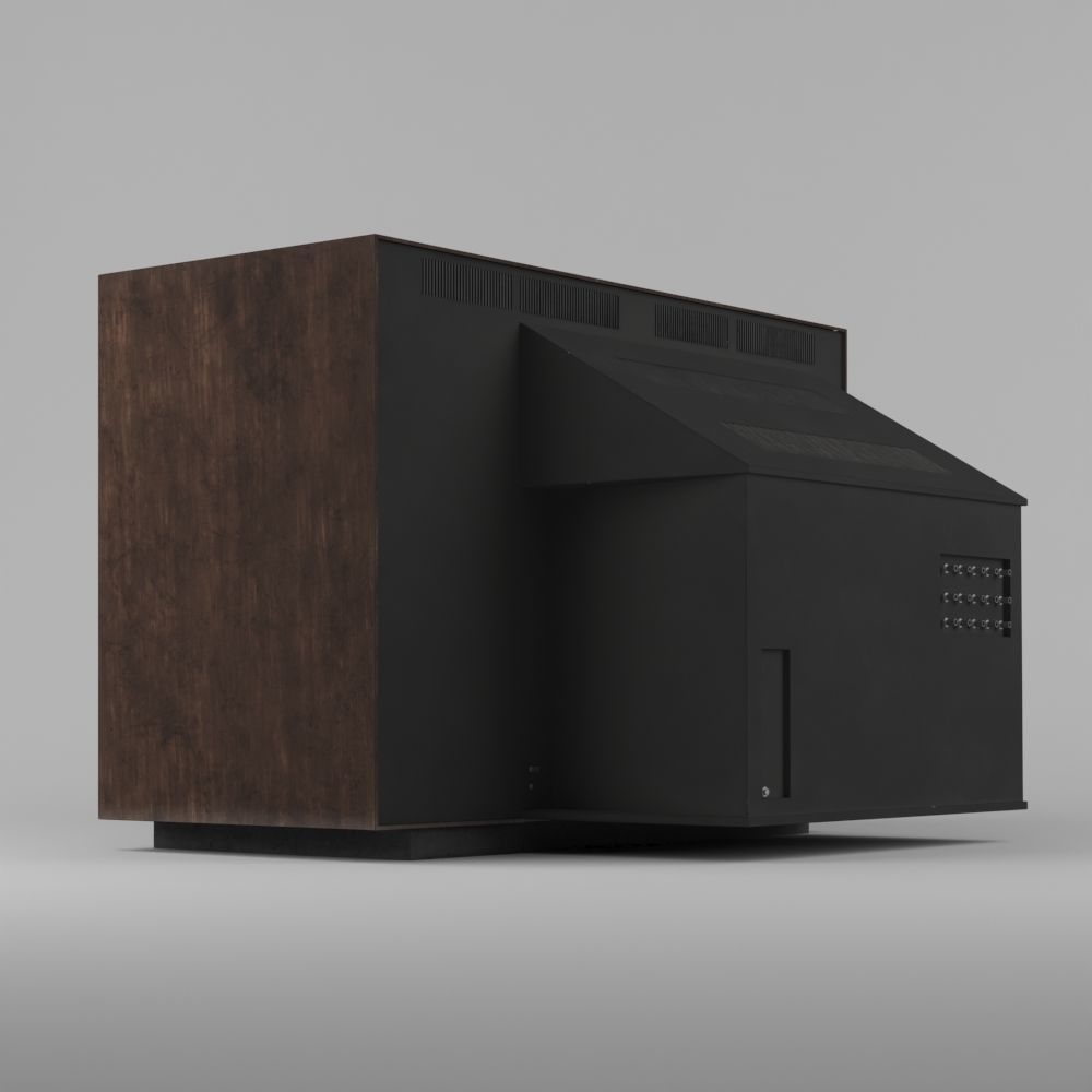 QUASAR OLD TV 3D model_2