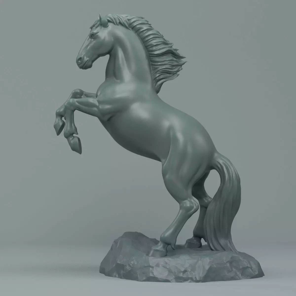 Horse raer 3D print model