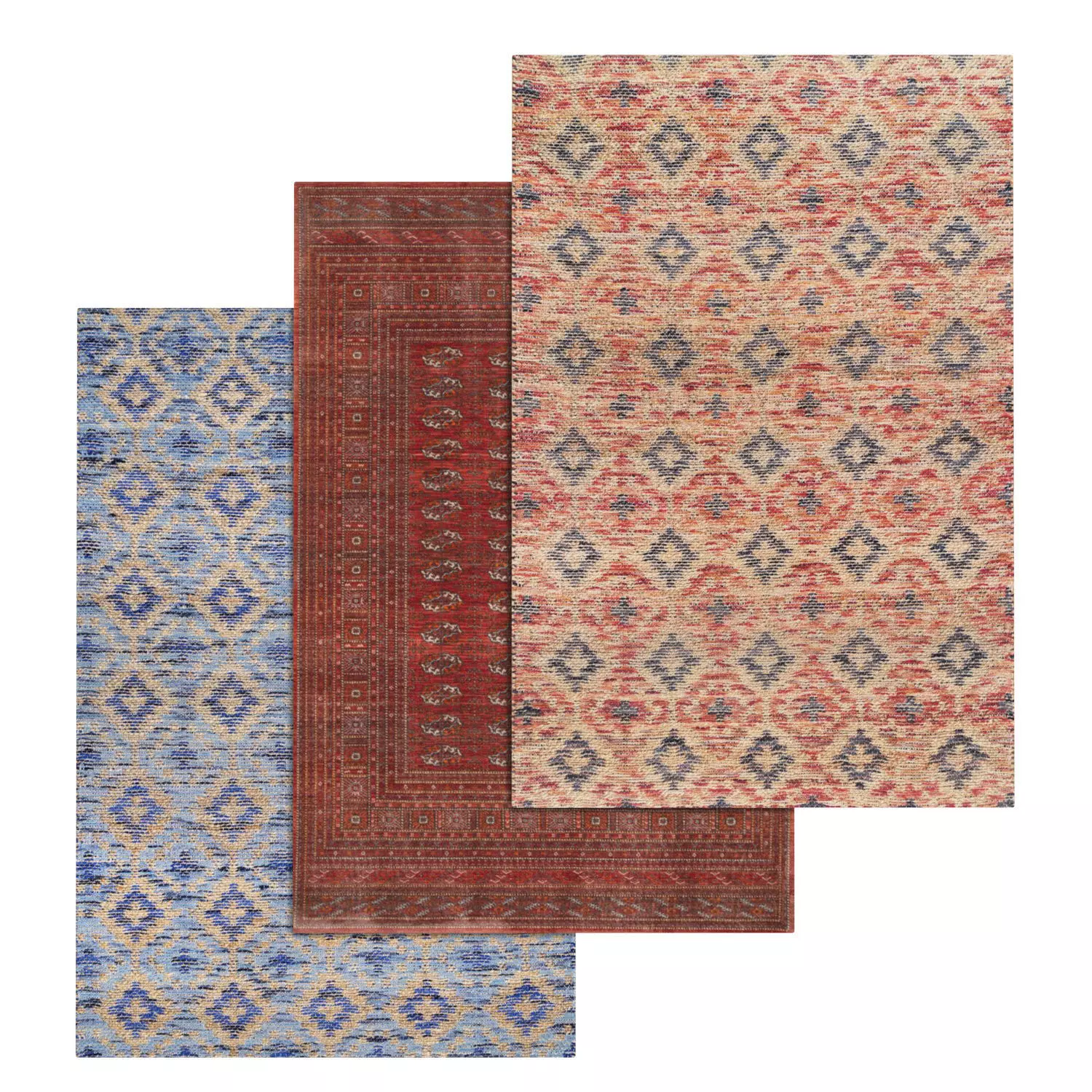 Rug Set 1554 3D model_0