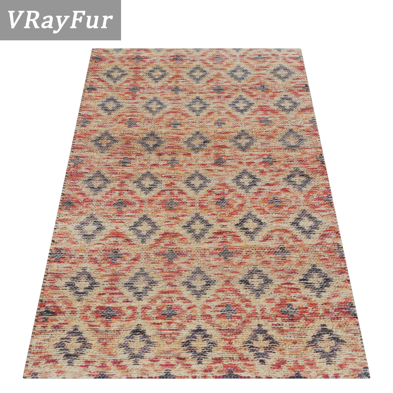 Rug Set 1554 3D model_2