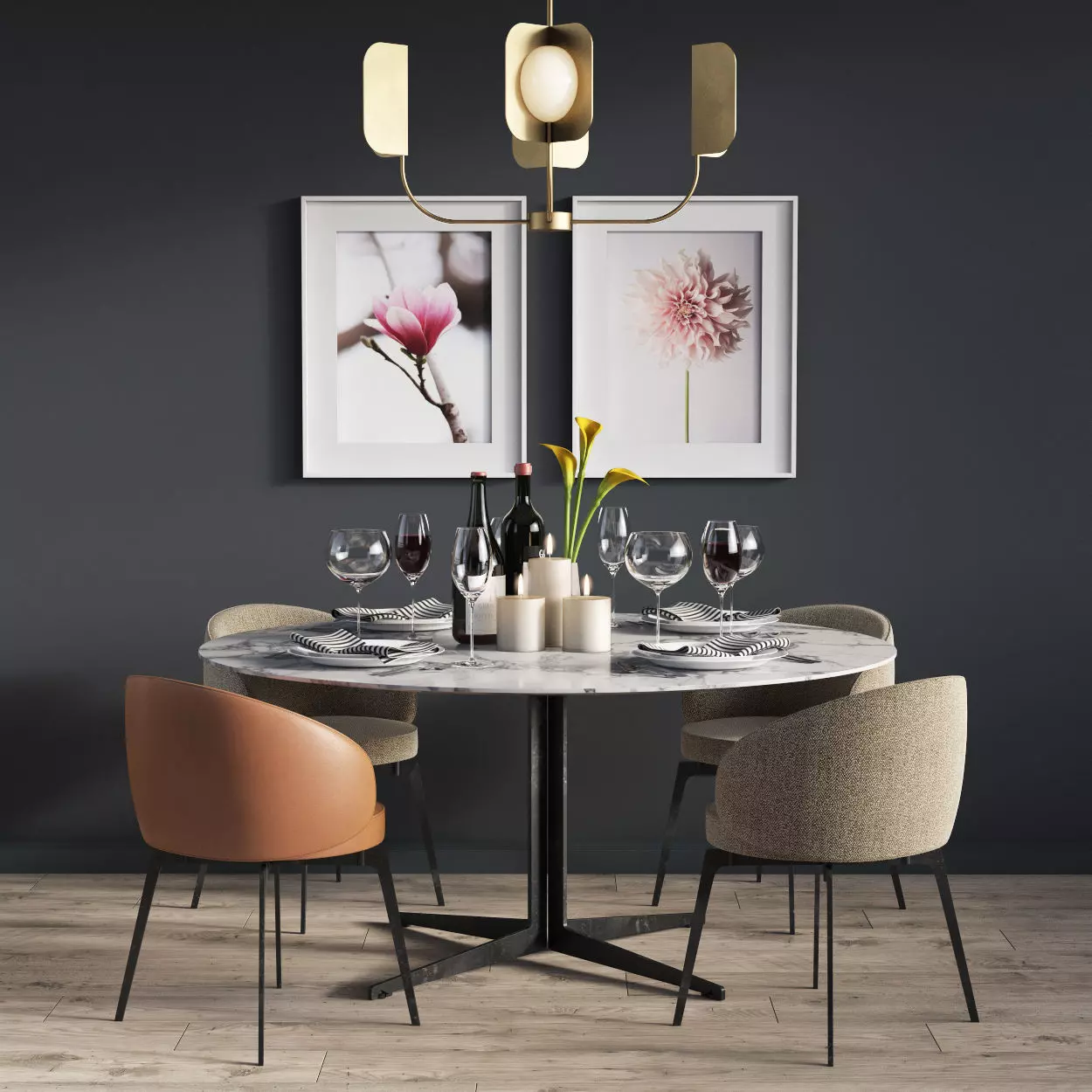 Dinning Set 07 3D model